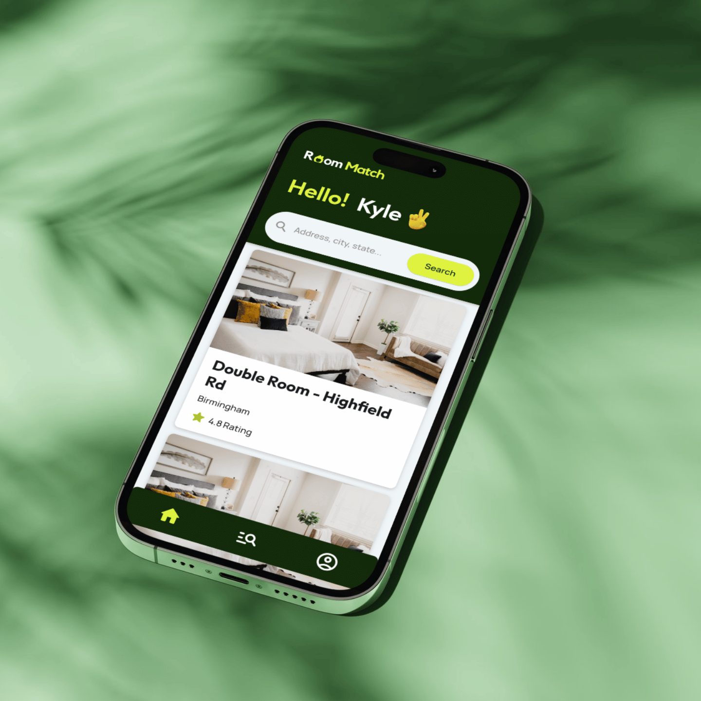 RoomMatch App Interface
